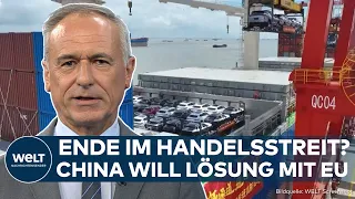 CHINA: Ende des Handelskrieges? Peking geht auf EU zu und hofft auf Lösung bei Zöllen für Autos