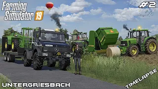 Collecting straw bales w/MrsTheCamPeR | Animals on Untergriesbach | Farming Simulator 19 | Episode 2