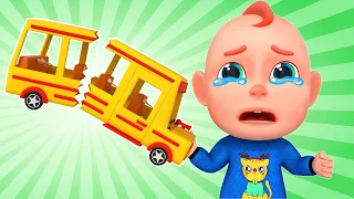 Wheels On The Bus Go Round and Round + Rain Rain Go Away | More Nursery Rhymes & Rosoo Kids Songs