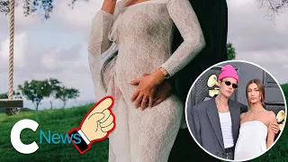 Hailey & Justin Bieber RENEW THEIR VOWS in Epic Pregnancy Reveal | C! News