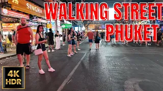 Phuket Thailand Walking Street | Bangla Walking Street | Patong Beach Nightlife | Walking Tour 4K