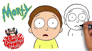 How to draw Morty from Rick and Morty in 4 minutes