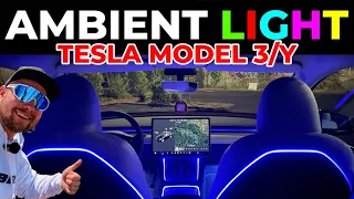 UPGRADE! AMBIENT LIGHT in TESLA MODEL 3/Y (YUKON) - Instructions - How To Do | EFIEBER