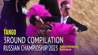 Tango Compilation = 2023 Russian Championship Adult Amateur Ballroom 3Round