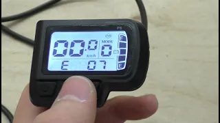 ошибка E 07 комплекта для электрификации велосипеда
