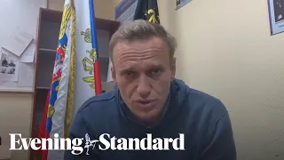 Alexei Navalny calls on people to take to the streets as he is jailed