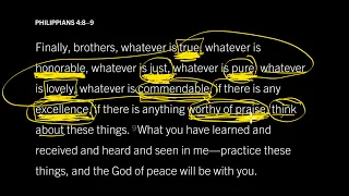 What Does the Mind of Peace Think About? Philippians 4:8–9, Part 2