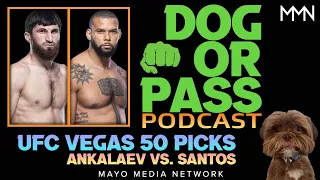 UFC Vegas 50 Picks, Bets, Predictions | Ankalaev vs Santos Fight Previews & DraftKings Picks