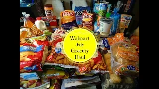 July Walmart Monthly Grocery Haul & Meal Plan