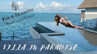 INSIDE OUR AMAZING Sunset Water Villa with Pool @Four Seasons Maldives