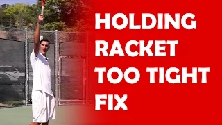 Holding Racket Too Tight Fix | QUICK FIXES