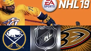 NHL 19 season mode: Buffalo Sabres vs Anaheim Ducks (Xbox One HD) [1080p60FPS]