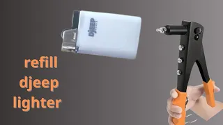 how to refill djeep lighter with rivet