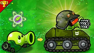 Plants vs Zombies : Tank Peashooter Use Plants Food