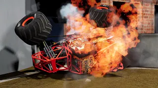 Monster Jam Crashes And Saves #8 - BeamNG Drive