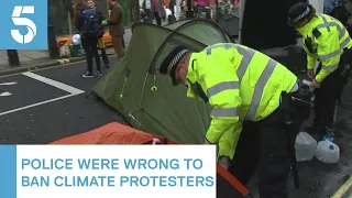 Police ban on Extinction Rebellion protests is ruled unlawful | 5 News