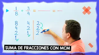 Suma de fracciones con mínimo común múltiplo (MCM)