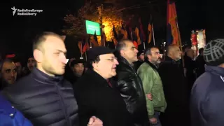 Armenian Opposition Protesters Scuffle With Police