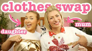 the BEST outfit challenge!! MUM vs DAUGHTER CLOTHES SWAP *christmas edition*