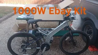 Installing 1000w 48v eBay rear hub ebike kit!