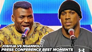 Anthony Joshua vs Francis Ngannou • Press Conference BEST MOMENTS & face off!