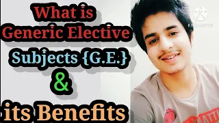 What is Generic Elective Subjects ??