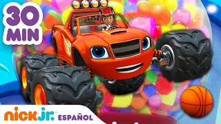 Blaze y los Monster Machines | ¡30 minutos de juegos divertidos con Blaze! | Nick Jr. en Español