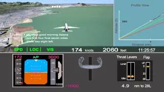 Animation of Asiana Flight 214 accident sequence