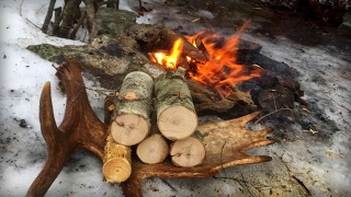 Fire Starting in Horrible Weather | Bushcraft Skill Challenge
