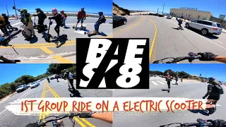 1st BAESK8 Group Ride on a Electric Scooter | Zero 10x | GoPro Hero 7 RAW FPV Bodycam Video Footage