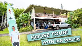 INSIDE PROFESSIONAL SURFER IAN WALSH'S MAUI HOME!