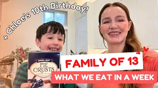 Family of 13 ❤️ What we eat in a week + Chloe's 10th Birthday Party & NY Philharmonic Trip!