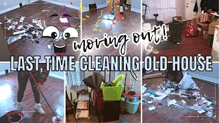 Cleaning The Old House For The Last Time! CLEAN AND MOVE WITH ME!  @MomLikely