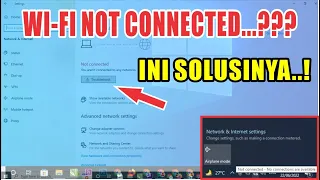 Cara Mengatasi WIFI Not Connected Pada Windows 7 8 10