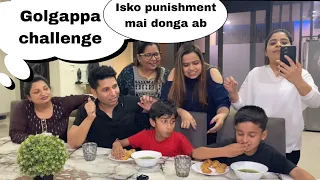 Golgappa challenge mein di punishment 😮| Mani Lehri vlogs @SakshiLehri @ShikhaLehri