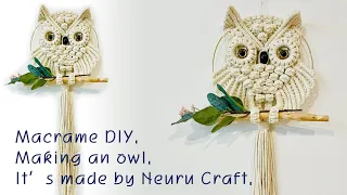 Macrame DIY Making an owl 마크라메 DIY 부엉이 만들기