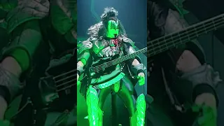 KISS Gene Simmons God of Thunder intro Manchester 12th July 2019 FRONT ROW