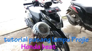 🔴Cara Pasang Lampu Projie Honda Beat Fi #cara#lampuprojie#projie#projiebeatfi