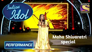 Teri deewani song | Senjuti Das Indian Idol full performance ❤️ | mahashivratri special 💜