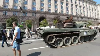 2022-08-21 'Parade' exhibition of destroyed russian equipment on Khreschatyk, Kyiv, Ukraine