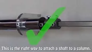 What Not to Do When Attaching a Shaft to a Column