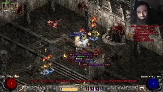 Crazy Travincal Run Near End of 500 Trav Run Farm! Hardcore Project Diablo 2 Season 2