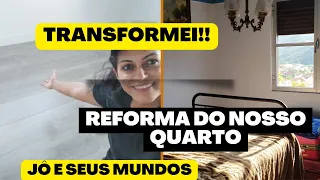 Transformei nosso quarto, reforma do quarto e escritório, do feio ao agradável.