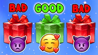 Choose a Gift - 1 Good vs 2 Bad (Are you a LUCKY Person) 🎁