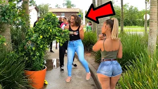 Bushman Prank👻 Beautiful Girls Screaming Crazy😂 They Get Really Scared When They See Me! Too Funny!