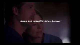 derek and meredith: this is forever