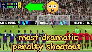 longest ever penalty shootout 7-6 || most dramatic penalty shootout in efootball
