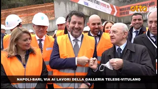 NAPOLI-BARI: AL VIA I LAVORI DELLA GALLERIA TELESE-VITULANO