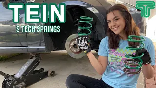 FRS TEIN LOWERING SPRINGS INSTALL