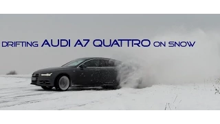 AUDI A7 QUATTRO Sport Diff PURE SOUND Drifting on Snow